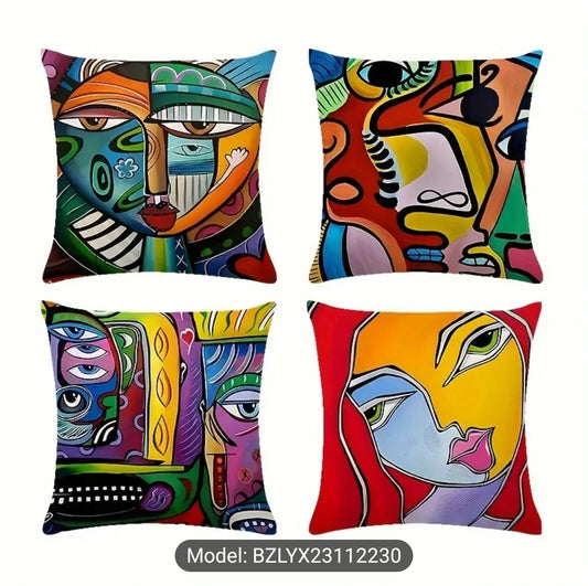 Colorful Printed Decorative sofa cushion cover for living room