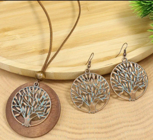 Traditional Jewelry Set Trendy Tree Of Life Match Daily